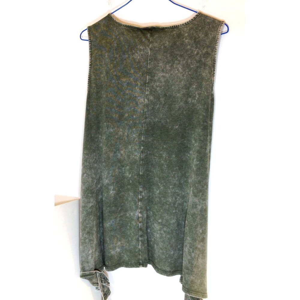 Womens Rock & Republic String Tie V Neck Sz L Tye Dye Tunic Top - Picture 4 of 7